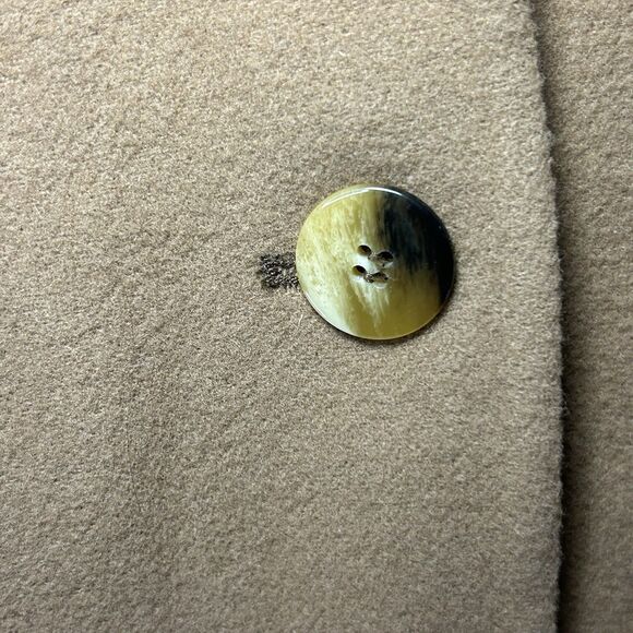 Vintage Harvé Benard Women’s Wool Nylon Cashmere Blazer/Coat Camel Brown Size 10 - Picture 3 of 7